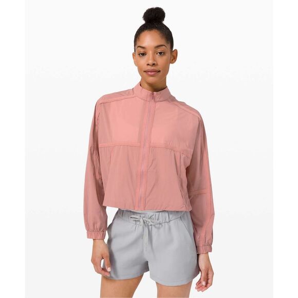 Lululemon Slip into the Moment Short Jacket size 8 Chalky Rose - Picture 1 of 15